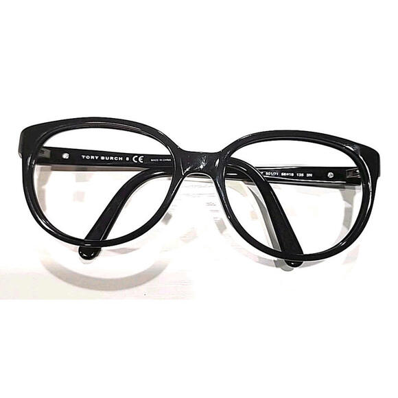 Tory Burch TY7027 NO Lenses LG Black Oversized Sunglasses Frame 56-18 135 READ - Picture 6 of 9